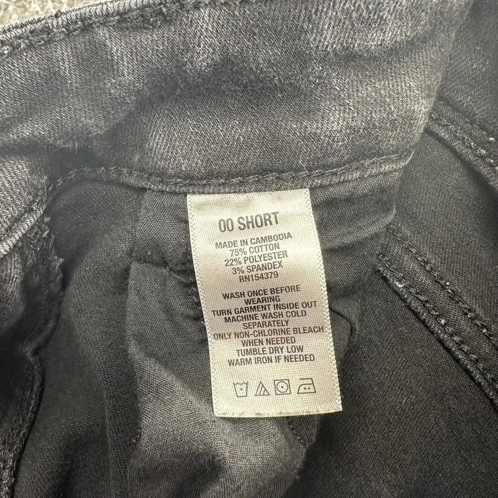 Aeropostale Jeans Juniors Size 00 Short Black High Rise Distressed Jeggings